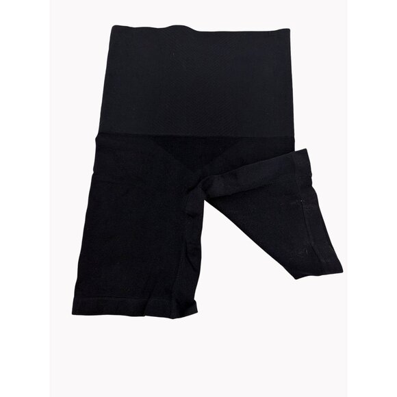 Nautica Intimates Womens M Black High Waist Shapewear Shorts Seamless - Picture 1 of 4